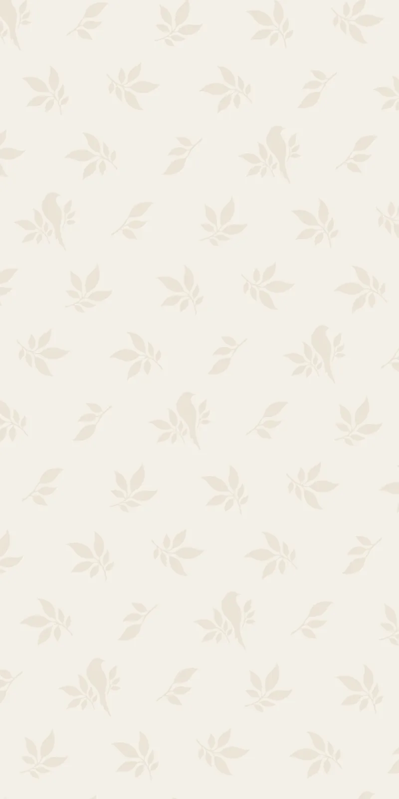 Leaf pattern tone on tone on cream